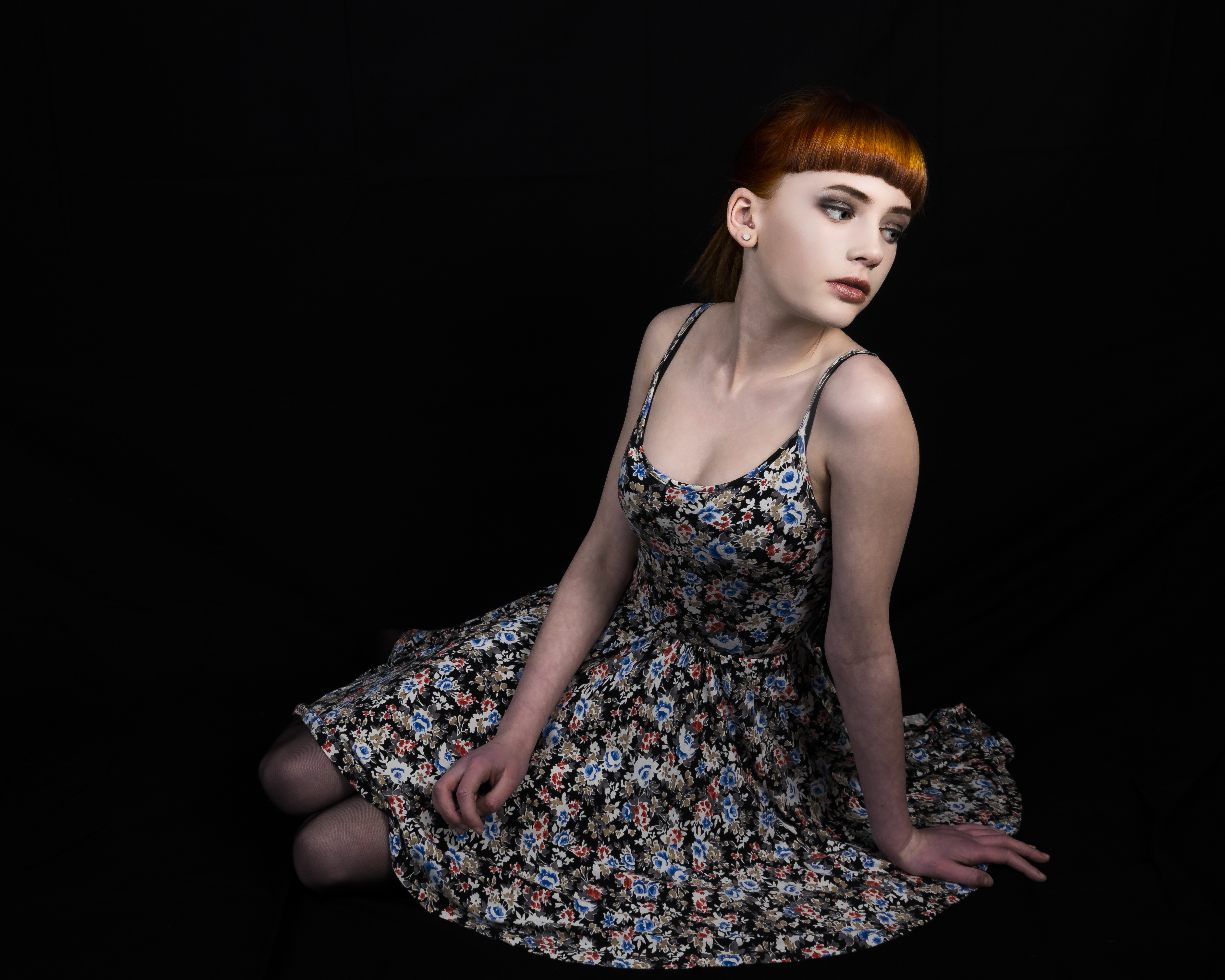 Yasmin Dawson, skirt flared.